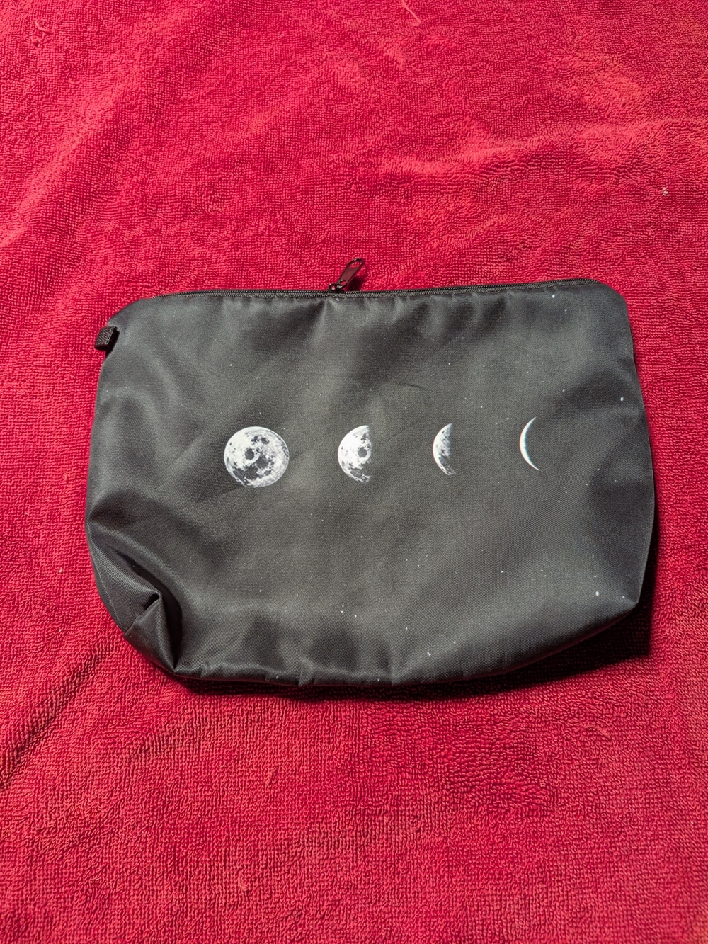 Black Moon Phase Men's Travel Pouch